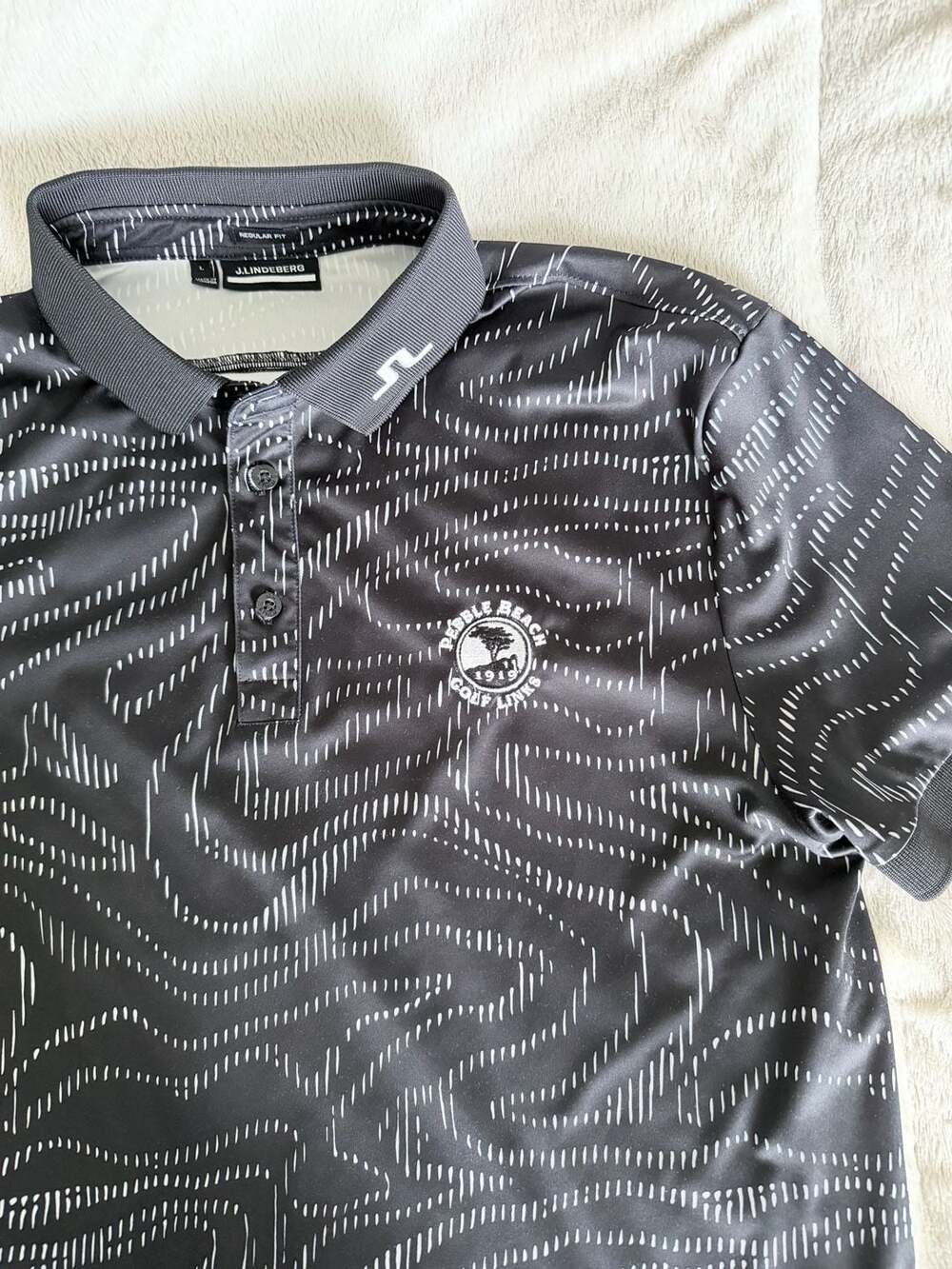 J.Lindeberg x Pebble Beach Golf Links Bridge Polo Shirt Men's Large